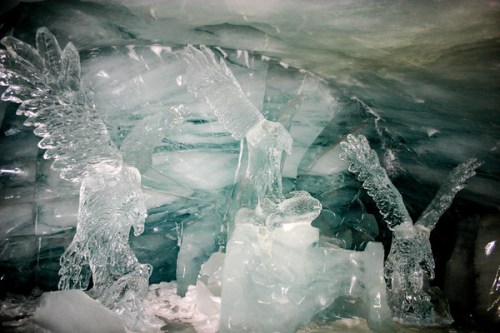 Ice palace - Vultures, Jungfraujoch, Switzerland