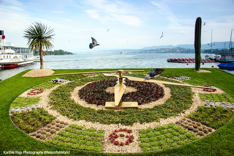 Flower Clock, Zurich, Switzerland