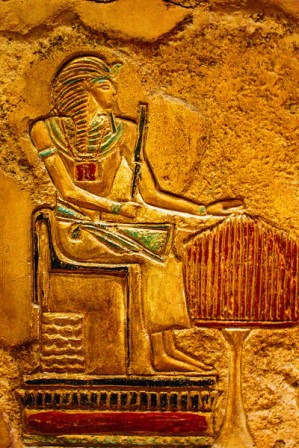 Wall paintings inside the Luxor, Las Vegas, NV