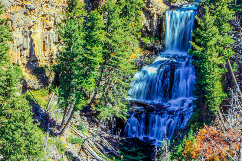 Undine Falls (60 feet), Mammoth to Tower - Yellowstone National