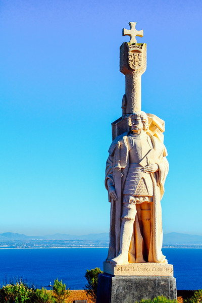 Cabrillo National Monument, looking out over the bay, sculptor A
