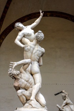 The Rape of the Sabine Women by Giambologna in Loggia dei Lanzi,