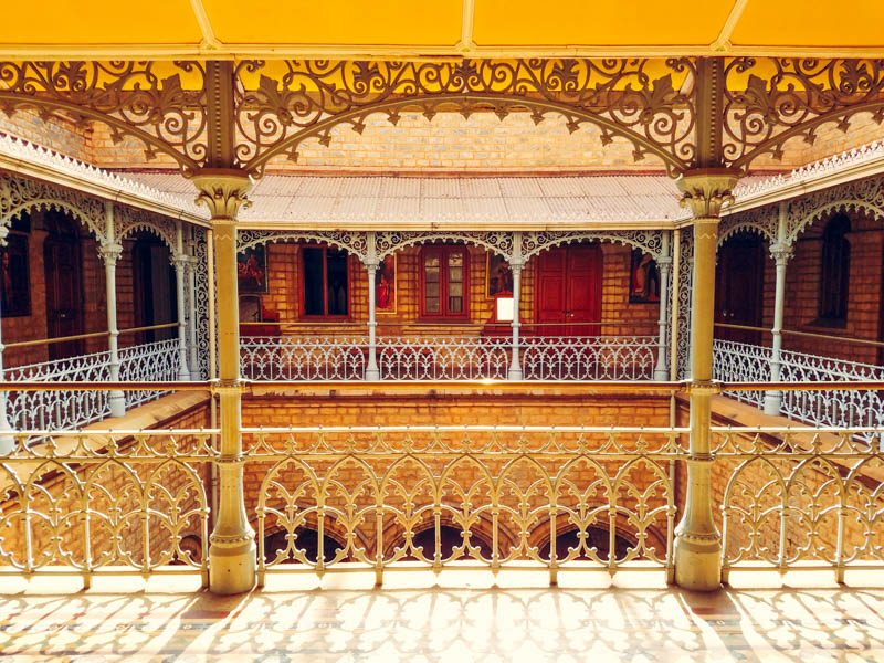 Balcony, Bangalore Palace, 1862-1944, Karnataka, India