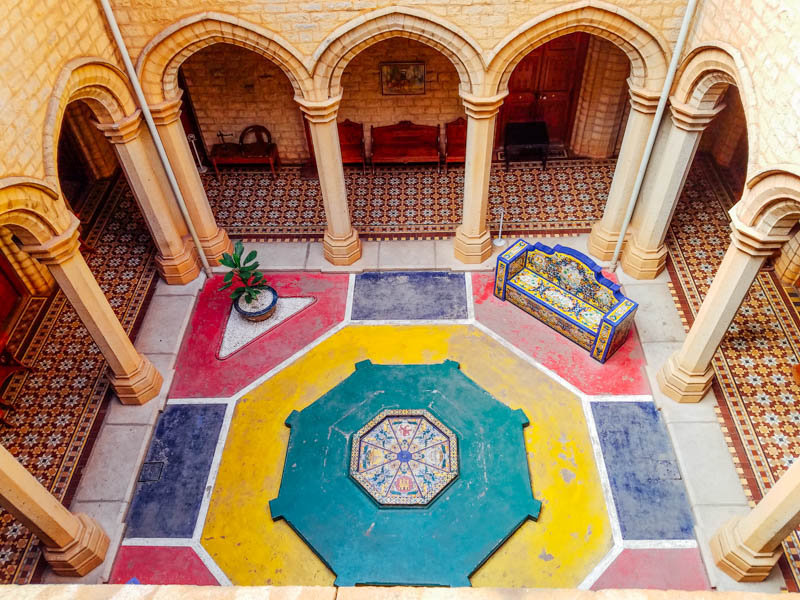 Courtyard, Bangalore Palace, 1862-1944, Karnataka, India