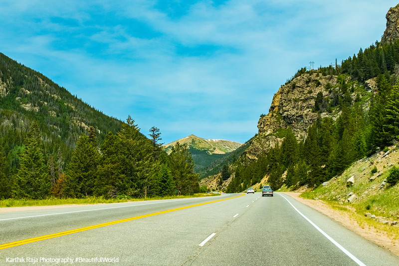 Americas scenic byway through Arapahoe National Forest, Colorado