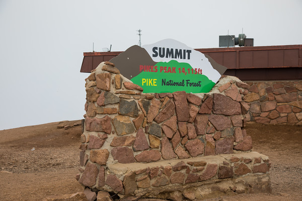 Summit. Pikes Peak, Colorado Springs, Colorado