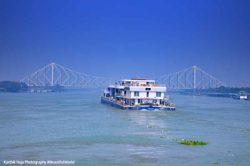 Howrah Bridge, Views from the Vivada Cruise, Hooghly River, Kolk
