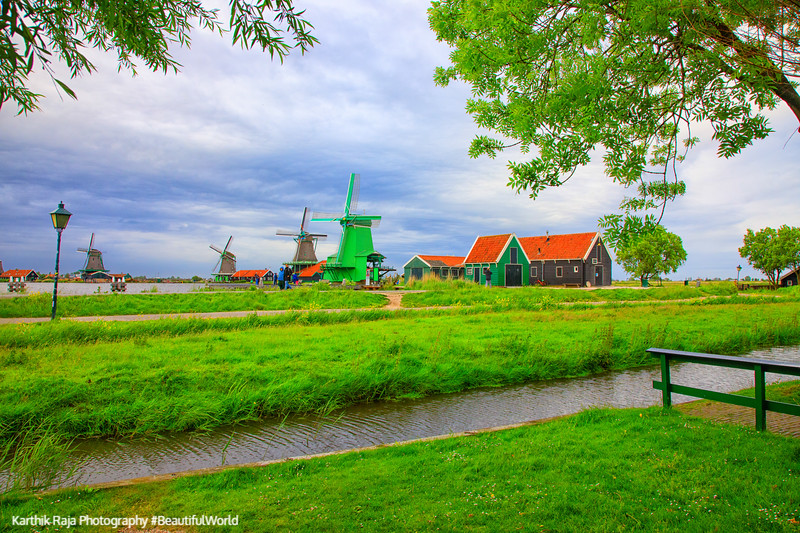 De Gekroonde Poelenburg, Windmills, Zaanse Schans, Netherlands